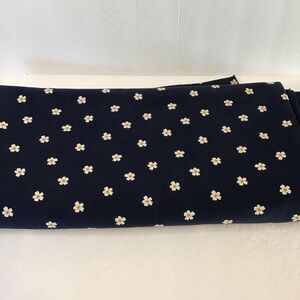 FLOWERS DESIGN FOR YOU BY POPPY EUROPE Navy Floral Jersey Knit Fabric 63" X 64"